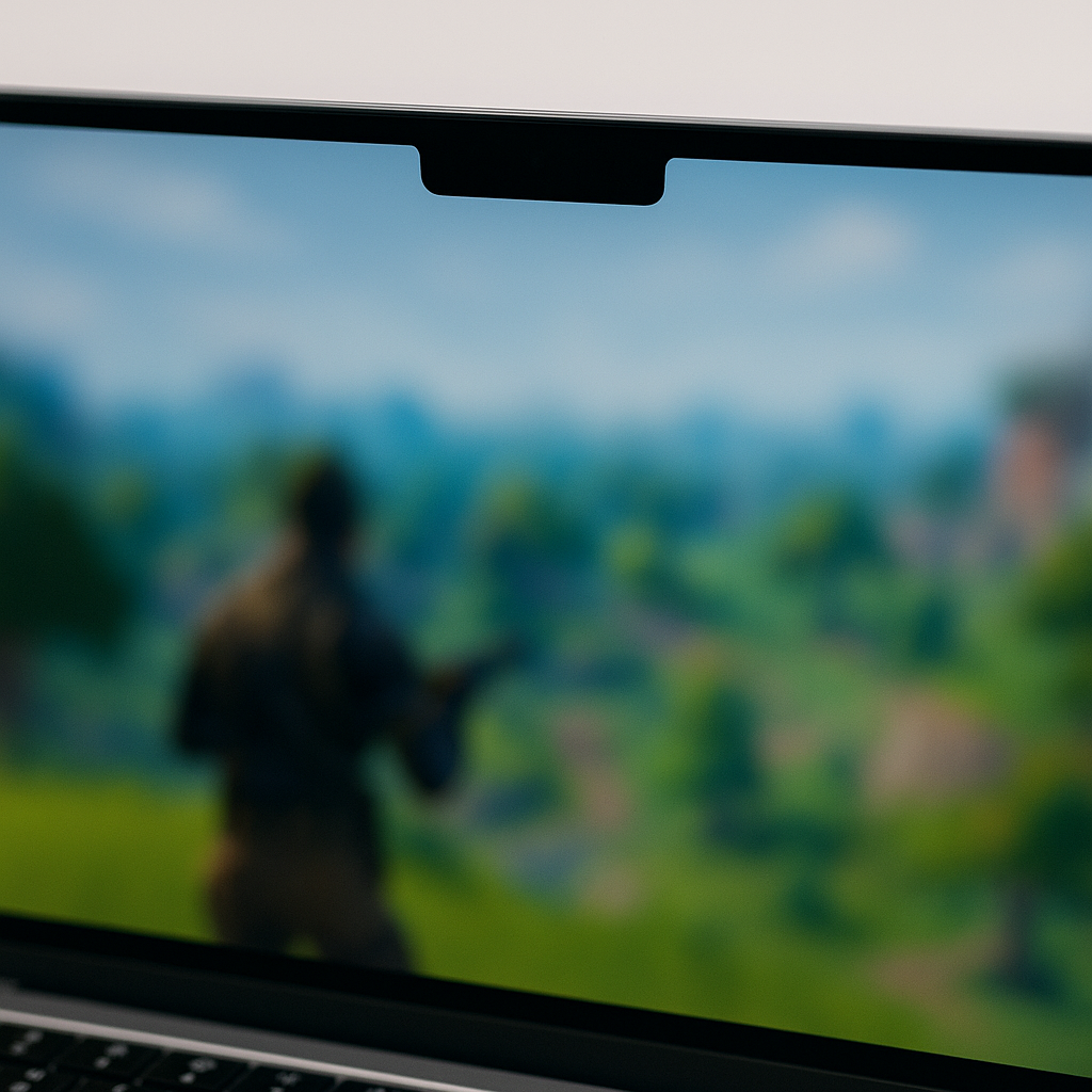 AIガジェット: MacBookのノッチ問題でゲーム画面がぼやける原因と解決策